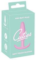 Cuties Mini Butt Plug - szilikon anál dildó - pink (2,1 cm)