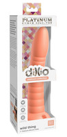 Dillio Wild Thing - tapadótalpas barázdált dildó (19 cm) - narancs