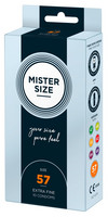Mister Size vékony óvszer - 57mm (10 db)