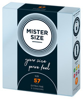 Mister Size vékony óvszer - 57mm (3 db)