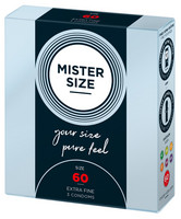 Mister Size vékony óvszer - 60mm (3 db)