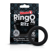 Screaming O Ritz XL - szilikon péniszgyűrű (kék)