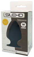 Silexd M - alakítható anál dildó - 11 cm (fekete)
