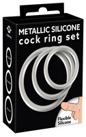 You2Toys Metallic - szilikon péniszgyűrű szett (3 db)