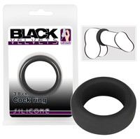 Black Velvet - vastagfalú péniszgyűrű (3,8 cm) - fekete