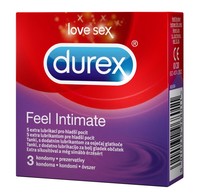 Durex Feel Intimate - vékonyfalú óvszer (3 db)