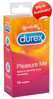 Durex Pleasure Me - bordás-pontozott óvszer (10 db)