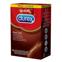 Durex Real Feel - latexmentes óvszer (16 db)