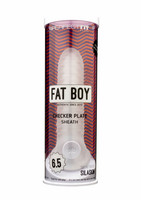 Fat Boy Checker Box - péniszköpeny (17 cm) - tejfehér