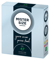 Mister Size vékony óvszer - 47mm (3 db)