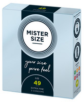 Mister Size vékony óvszer - 49mm (3 db)