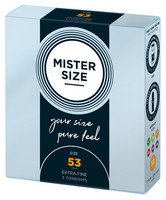Mister Size vékony óvszer - 53mm (3 db)