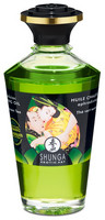Shunga - melegítő hatású masszázsolaj - zöld tea (100 ml)
