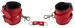 Bad Kitty - kötöző szett hámmal (4 részes) - piros kép