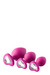 Flirts anal training kit - anál dildó szett (3 db) - pink kép