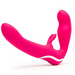 Happyrabbit Strapless - tartópánt nélküli felcsatolható vibrátor (pink) kép