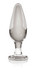 Icicles No. 26 - kúpos, üveg anál dildó (áttetsző) kép