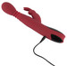 Massager - akkus, lökő-forgó, melegítős G-pont vibrátor (piros) kép