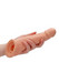 RealRock Penis Sleeve 8 - péniszköpeny (21 cm) - natúr kép