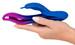 Sparkling Butterfly - akkus, csiklókaros vibrátor fényjátékkal (lila-kék) kép