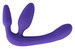 Triple3Teaser - tartópánt nélküli felcsatolható vibrátor (lila) kép