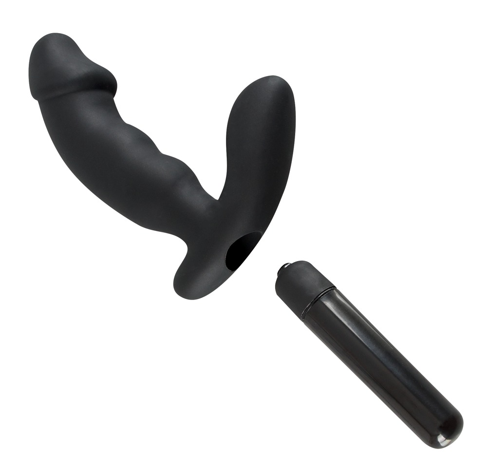Rebel - péniszes prosztata vibrátor (fekete) kép
