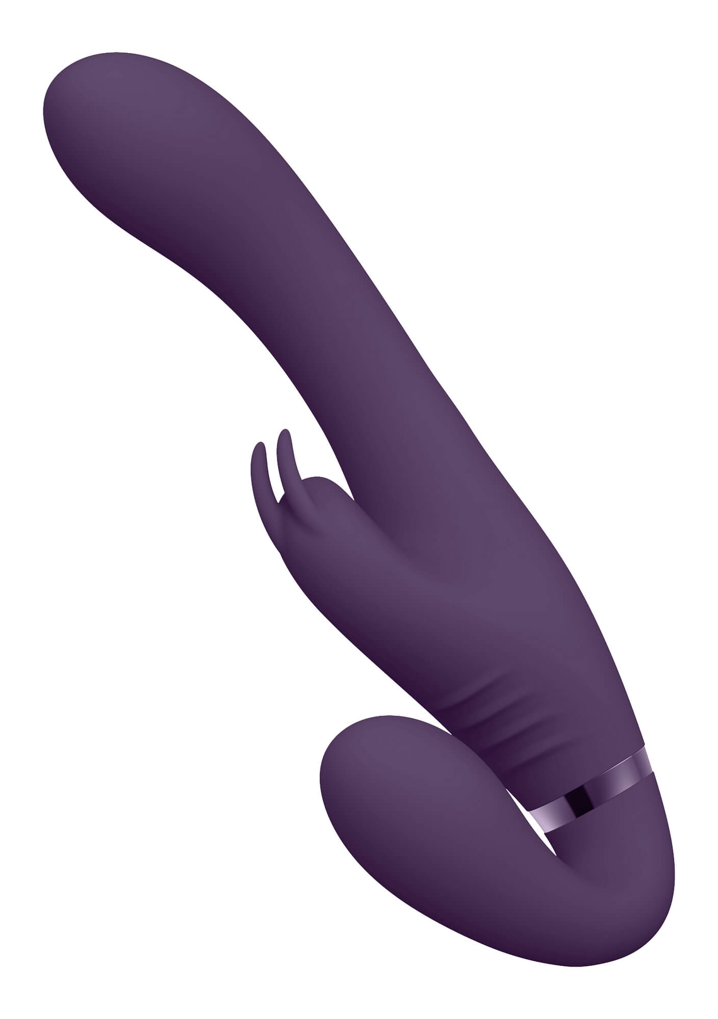Vive Suki - akkus, tartópánt nélküli felcsatolható vibrátor (lila) kép