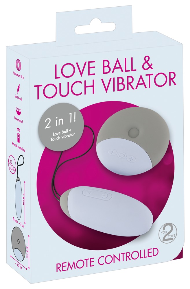 You2Toys Love ball - akkus, 2in1 vibrációs tojás (fehér) kép